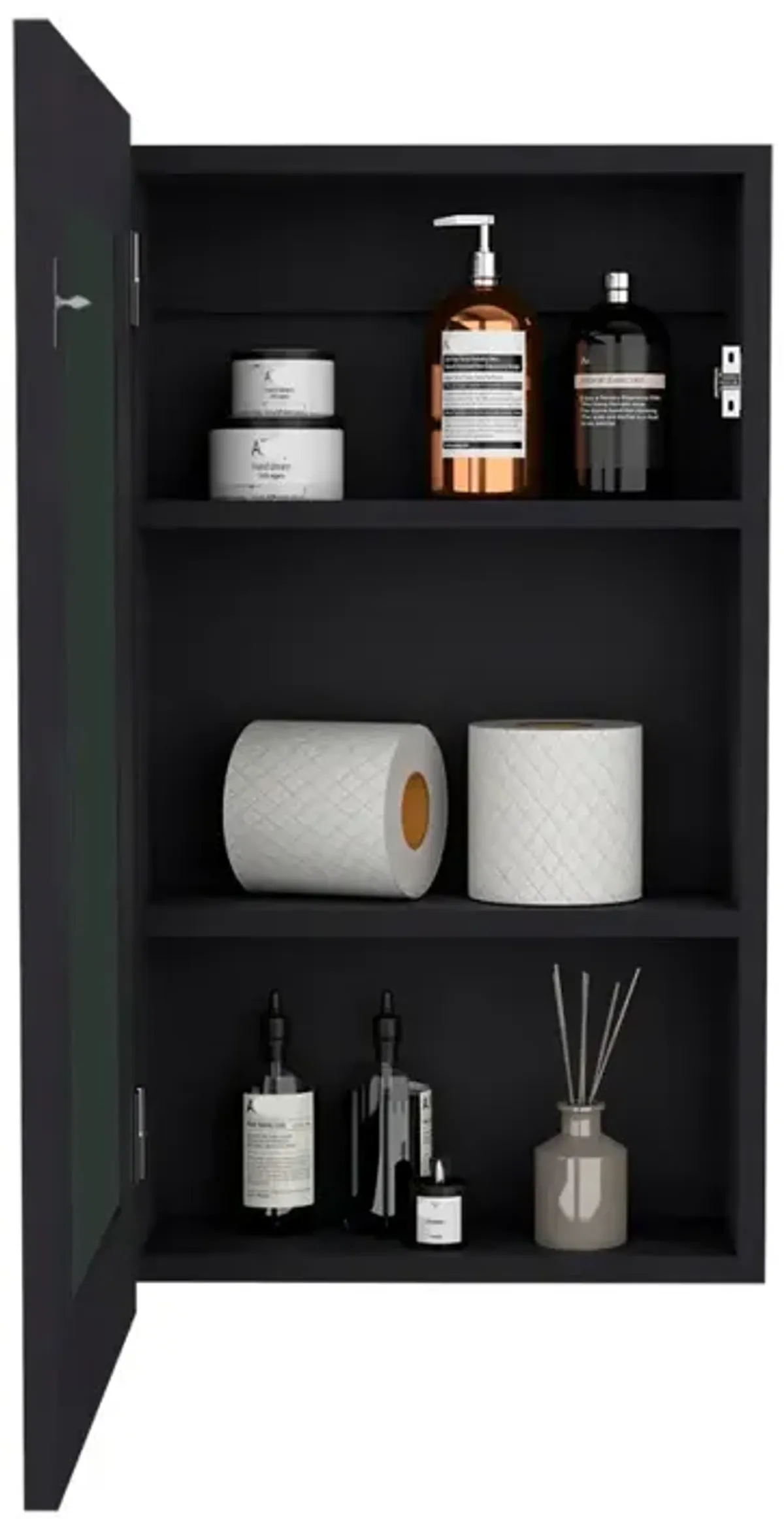 Medicine Cabinet Sanford, Bathroom, Black