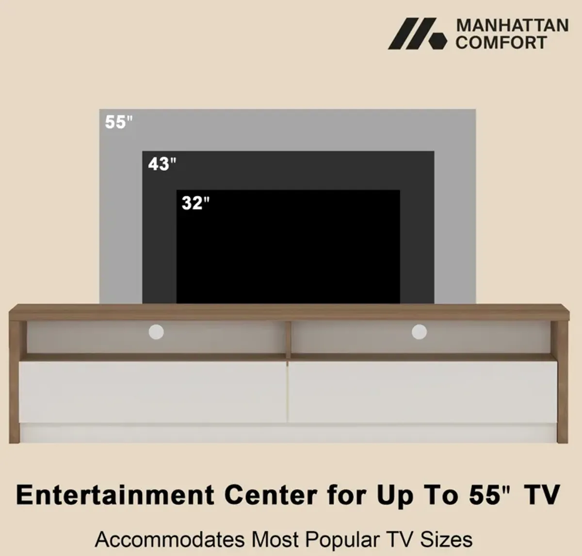 Duncan Beige TV Stand