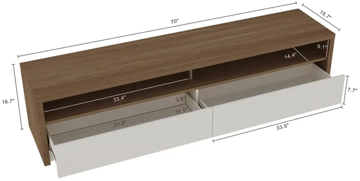 Duncan Beige TV Stand