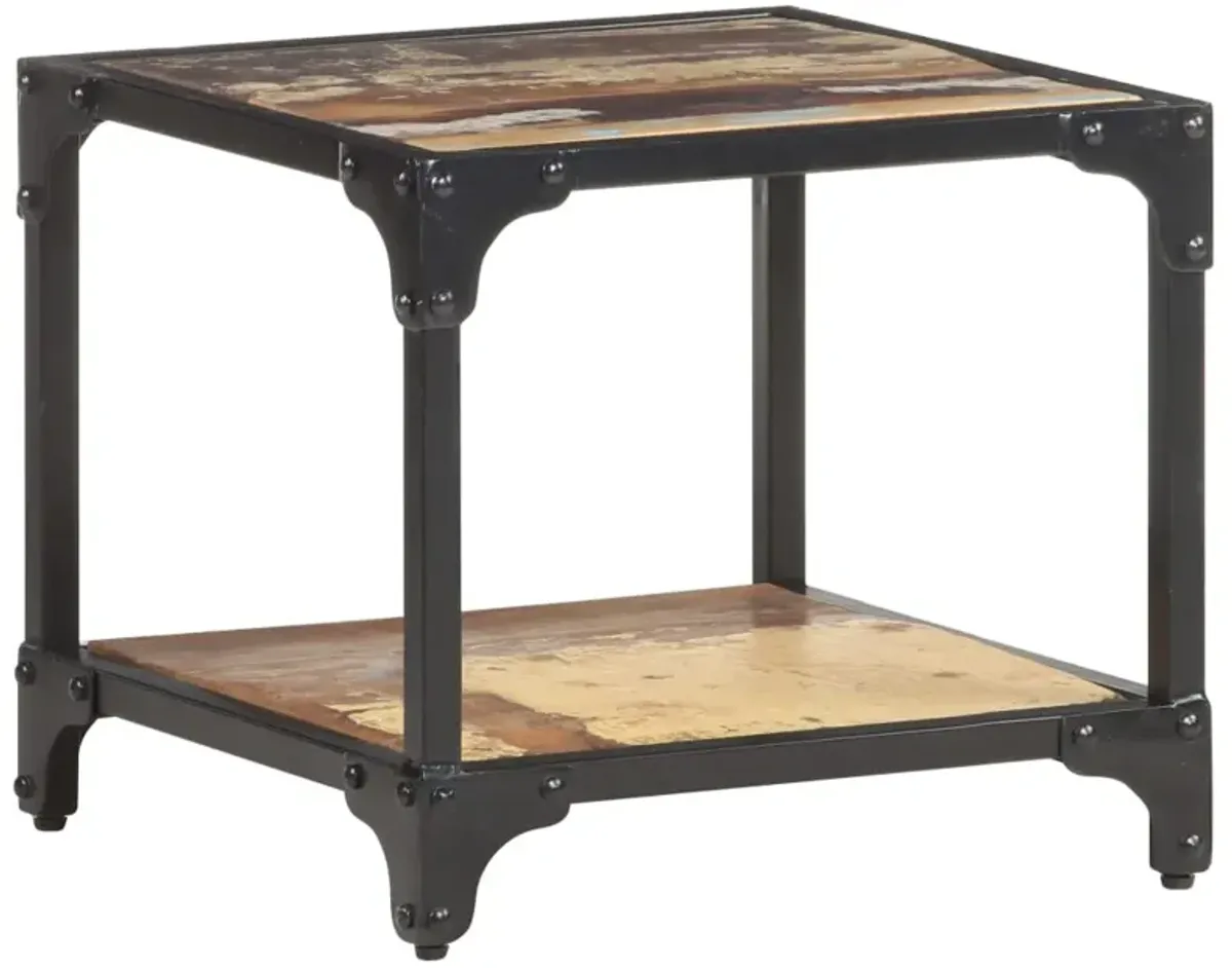 vidaXL Coffee Table 15.7x15.7x14.2 Solid Reclaimed Wood