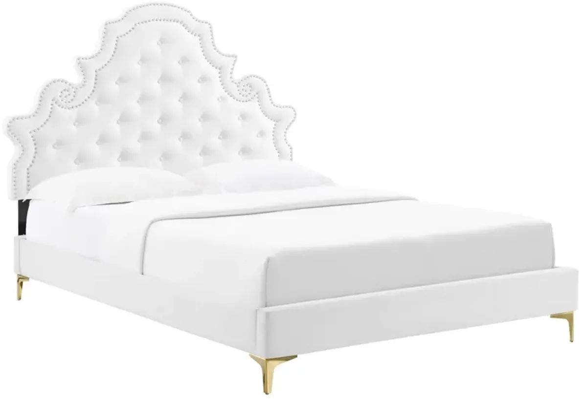 Modway - Gwyneth Tufted Performance Velvet Queen Platform Bed