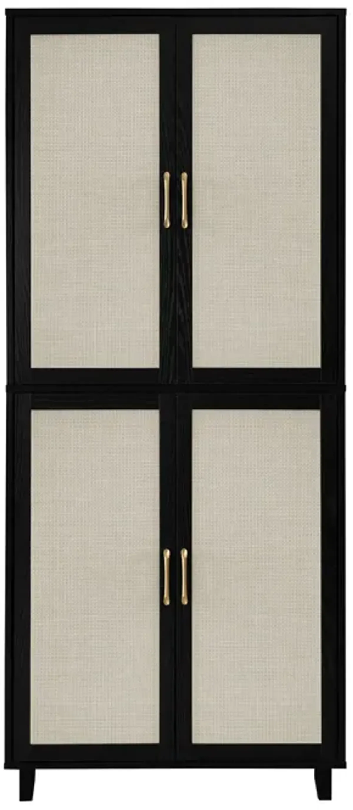 MONDAWE 4 Door Cabinet with 4 Adjustable Inner Shelves，Storage Cabinet, Perfect for Bedroom, Living Room, or Study