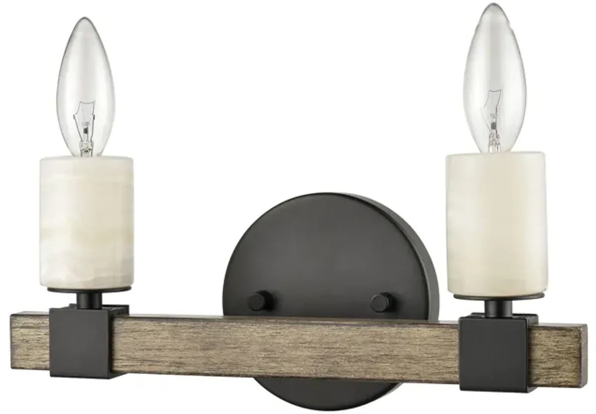 Stone Manor 12'' Wide 2-Light Vanity Light