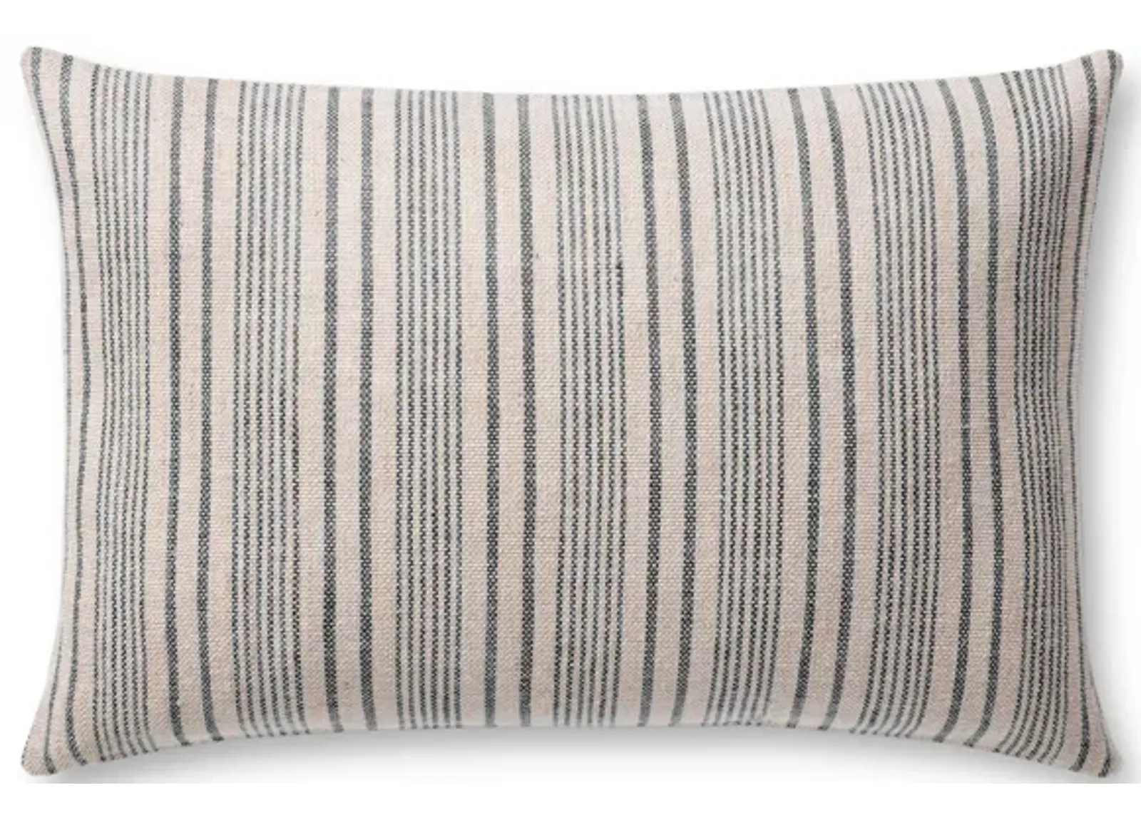 Elaine PMH0031 Beige/Navy 13''x21'' Polyester Pillow by Magnolia Home by Joanna Gaines x Loloi