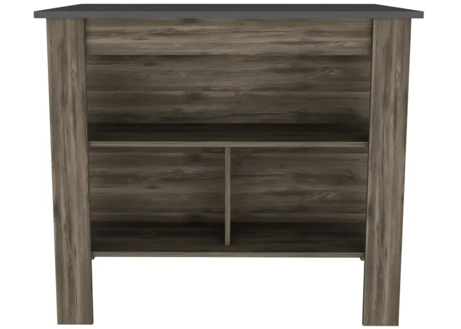 Kitchen Island Dozza, Kitchen, Dark Brown / Onyx