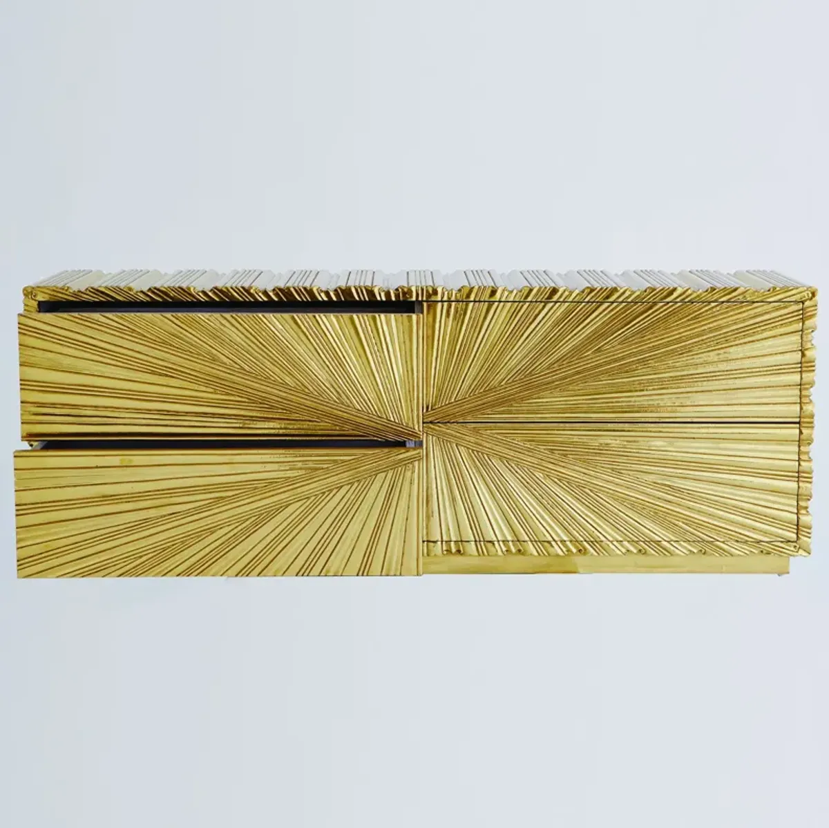 Linenfold Cabinet-Brass