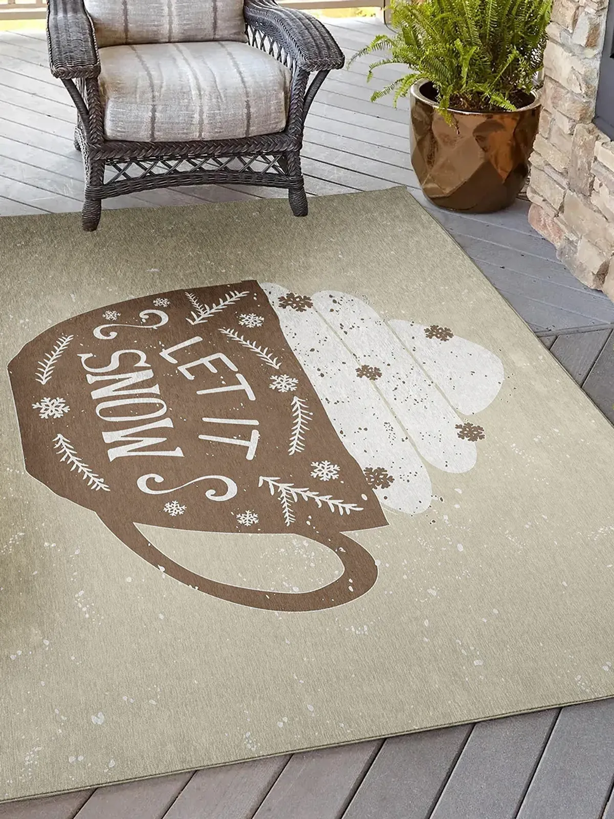 Wonderland WN7 Beige 5' x 7'6" Rug