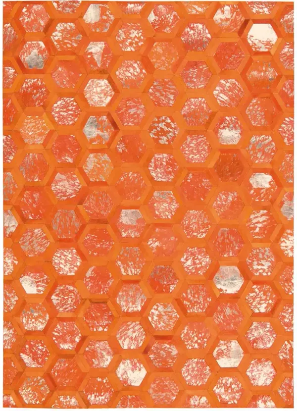 City Chic MA100 Tangerine 8' x 10' Rug