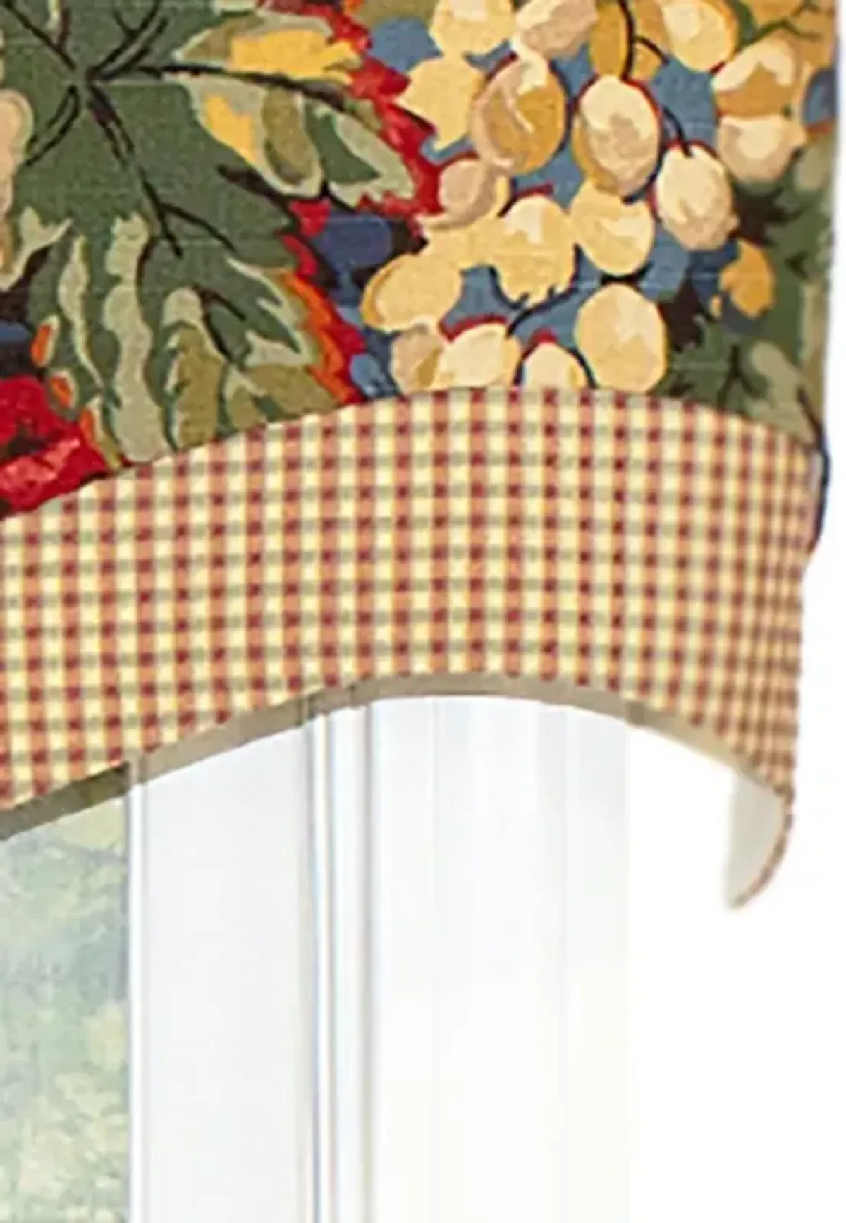 Queensland D-Regal 3" Rod Pocket Contrast fabric Valance 50" x 17" by RLF Home