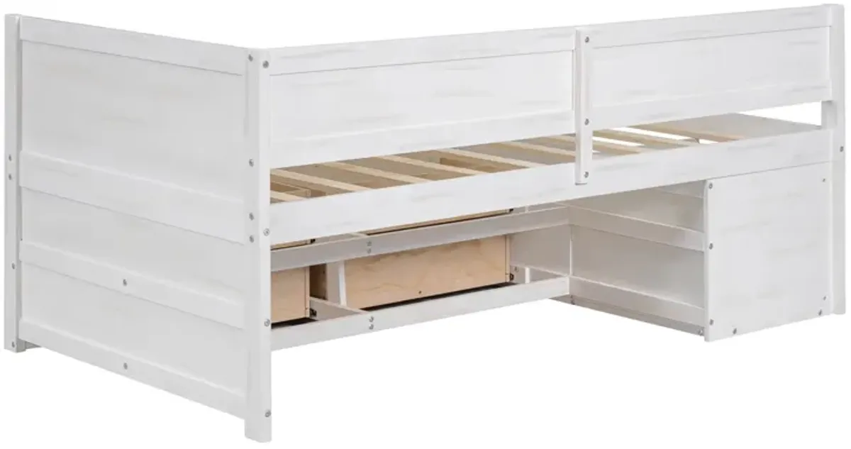 Merax Daybed with Drawers and Shelves