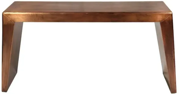 Industrial Mar Vista Wright Console Table in Copper Tone Cladding