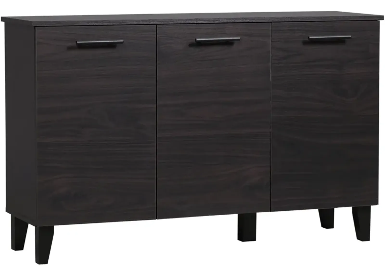 Dark Walnut Buffet: Kitchen Sideboard with Adjustable Shelf