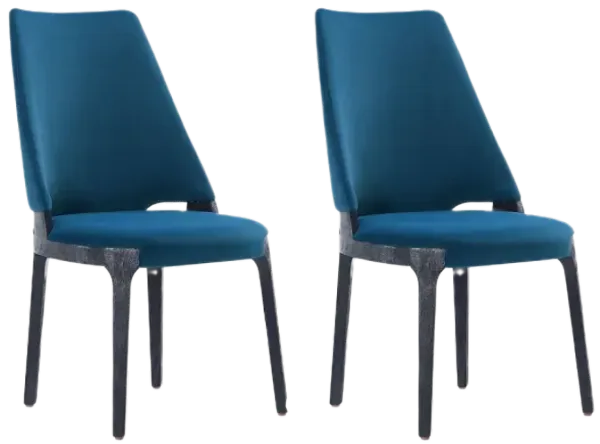 Kara Blue Dining Chairs (Set of 4)
