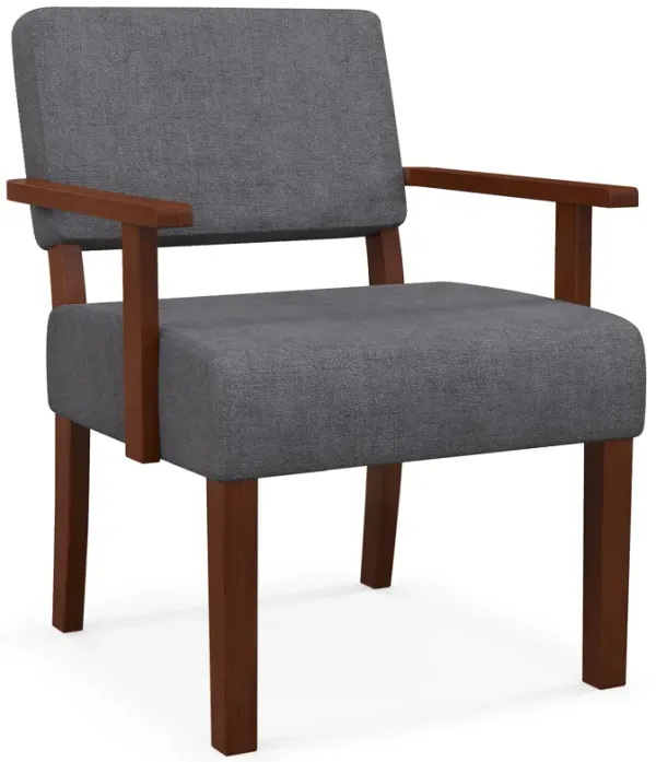 Linen Accent Chair For Living Room Chair with Soft Padded Seat and Backrest
