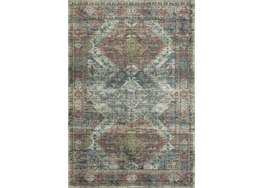 Skye SKY06 Apricot/Mist 8' x 8' Round Rug