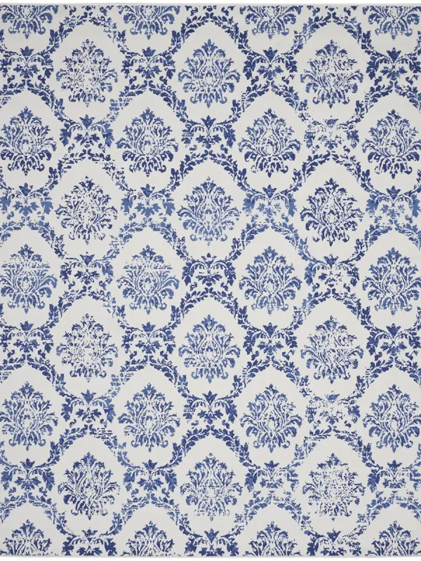 Whimsicle WHS01 Ivory/Navy 8' x 10' Rug