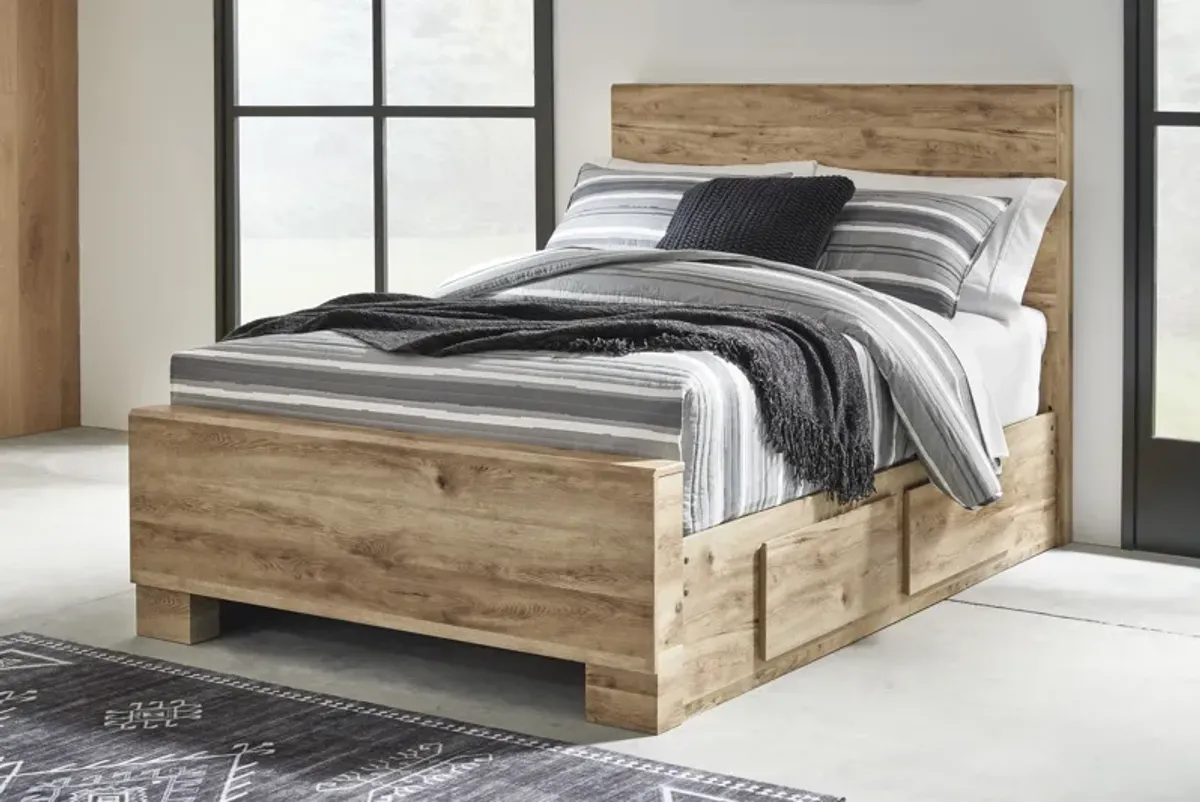 Hyanna Full Panel Bed with 1 Side Storage