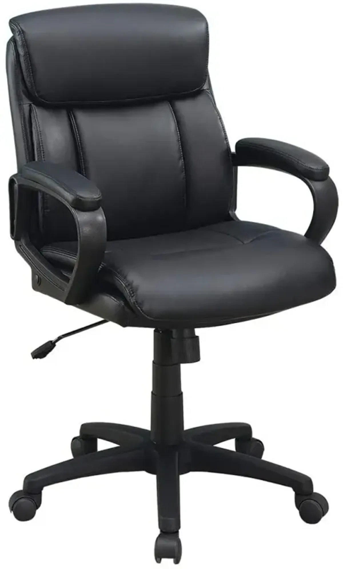 Classic Look Extra Padded Cushioned Relax 1 Piece Office Chair Home Work Relax Black Color