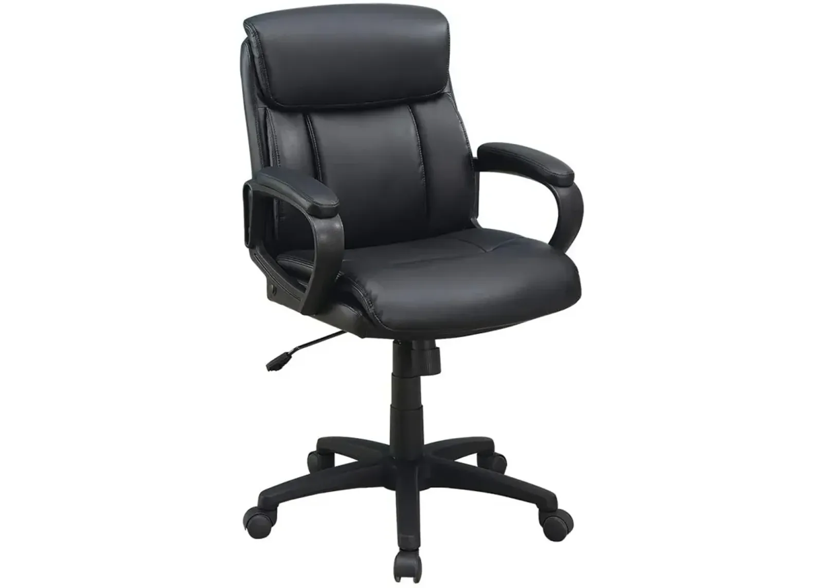 Classic Look Extra Padded Cushioned Relax 1 Piece Office Chair Home Work Relax Black Color