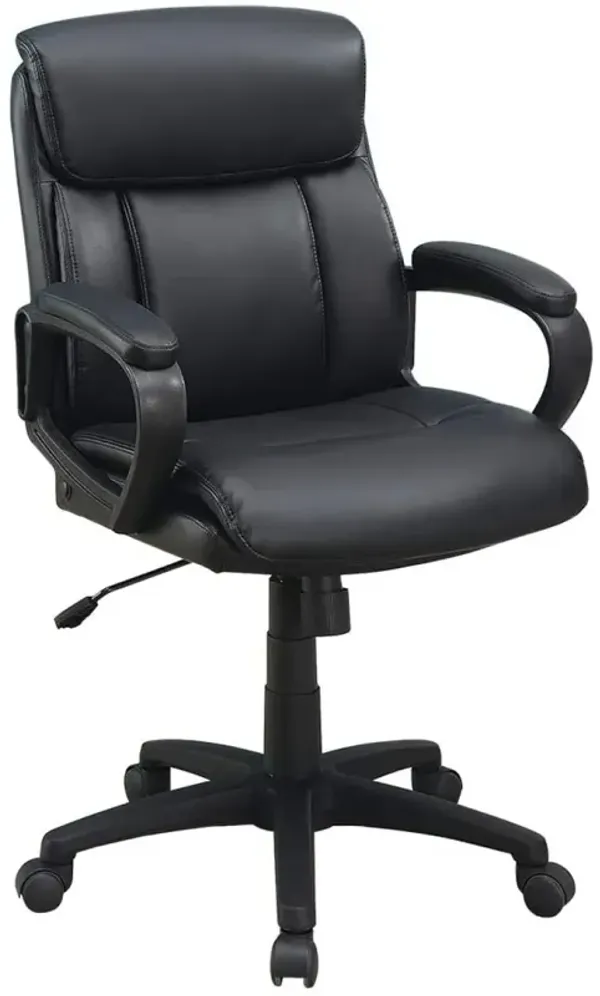 Streamdale Classic Padded Office Chair, Black