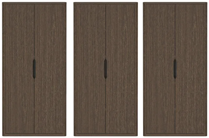 Rivington Brown Bookcase Cabinet (Set of 3)