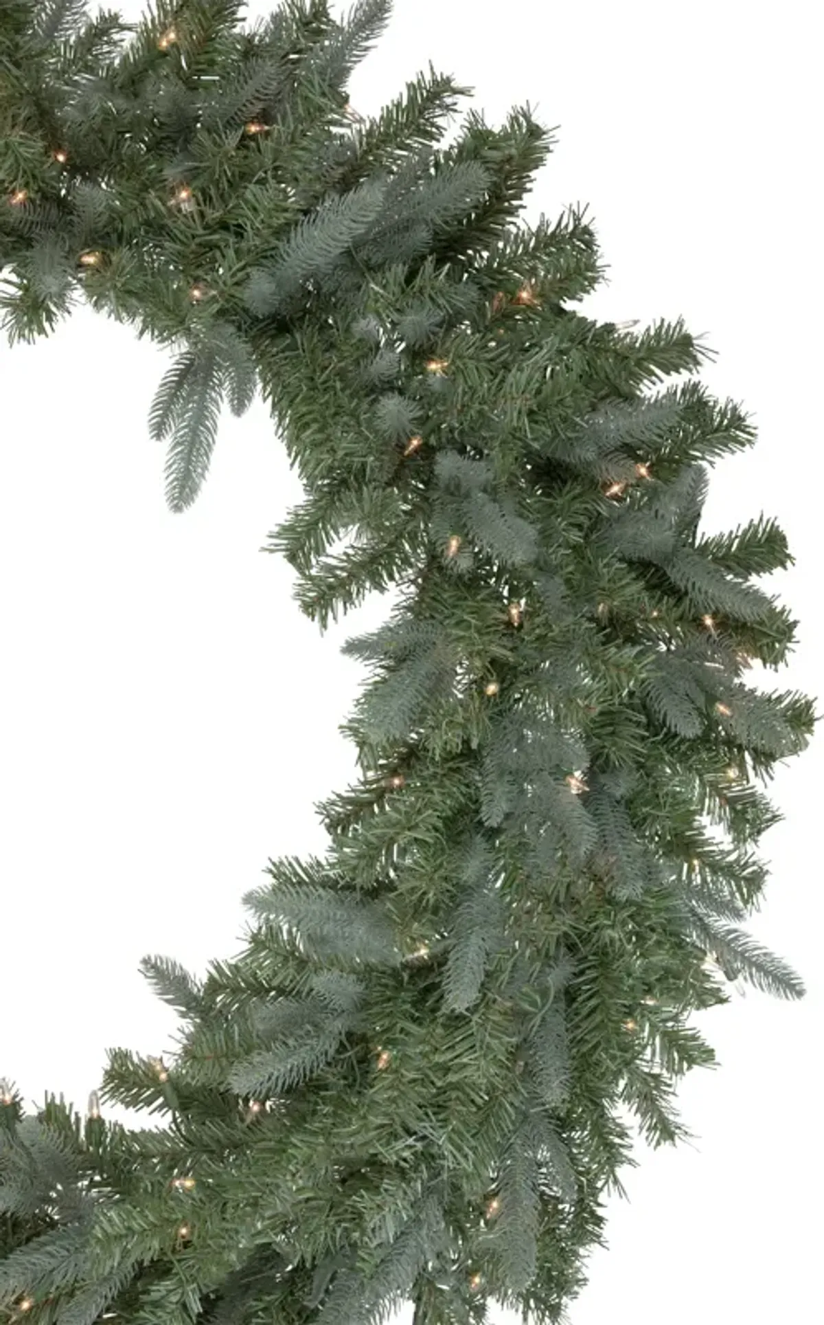 Pre-Lit Granville Fraser Fir Artificial Christmas Wreath  48-Inch  Clear Lights