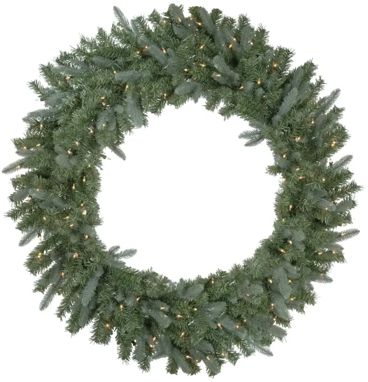 Pre-Lit Granville Fraser Fir Artificial Christmas Wreath  48-Inch  Clear Lights