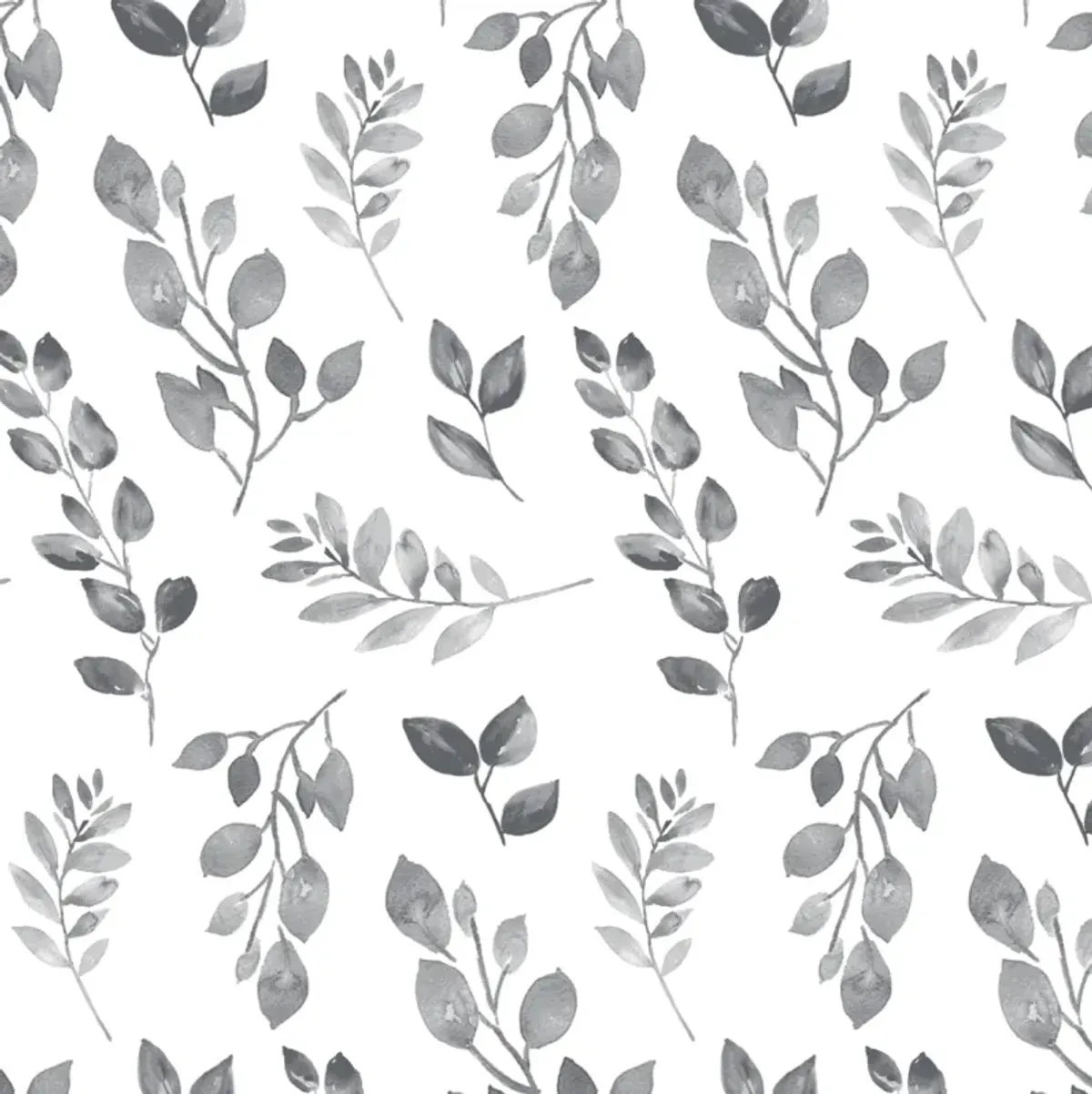 Lambs & Ivy Painted Forest Cotton Fitted Crib Sheet - Gray, White, Outdoors