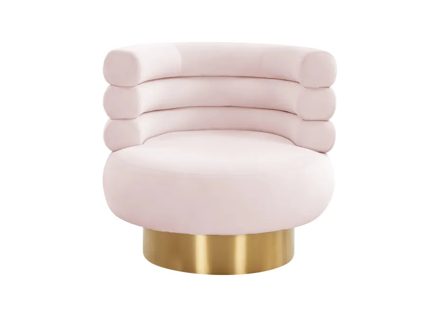 Naomi Velvet Swivel Chair