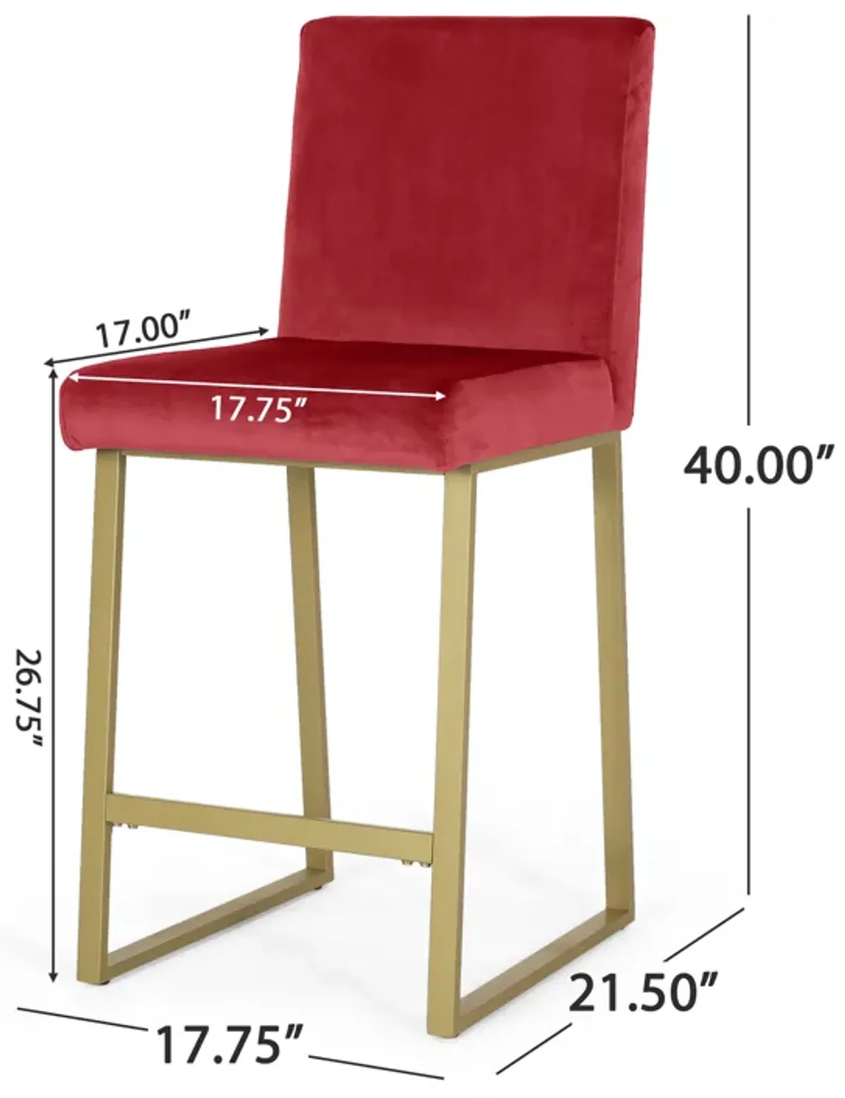 Wine Color Barstool