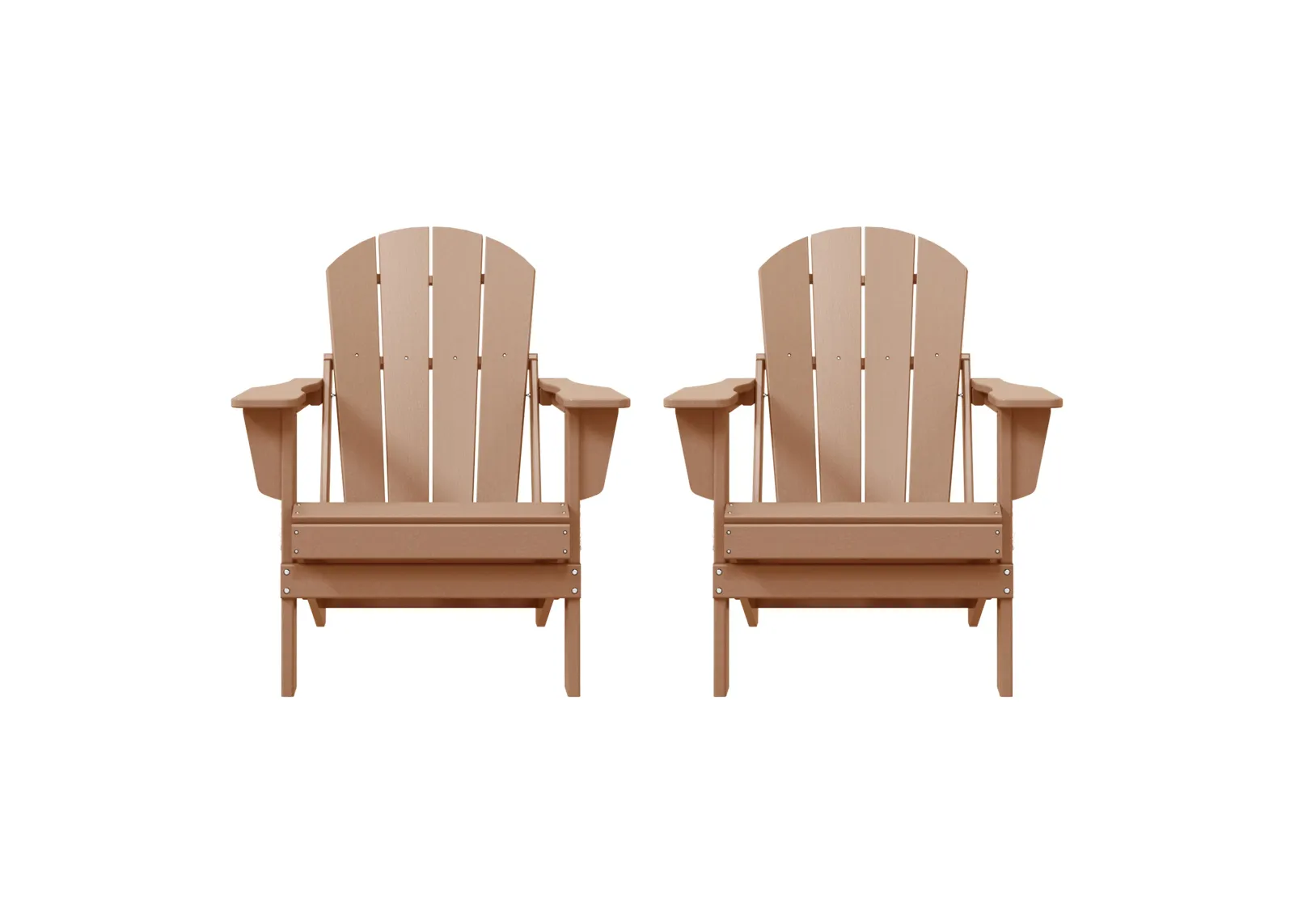 WestinTrends Westintrends 2 piece set outdoor folding Poly Adirondack chair