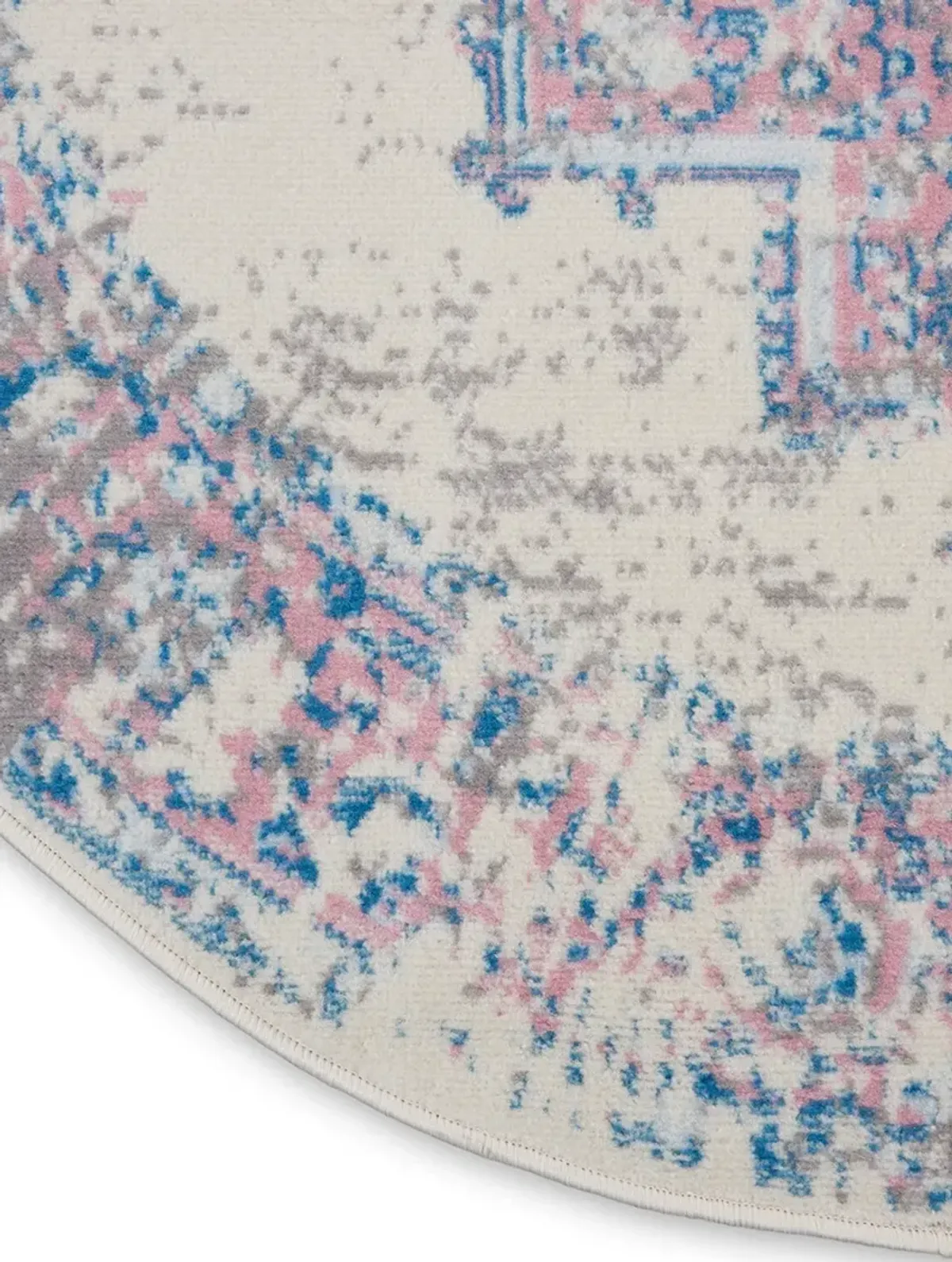 Grafix GRF14 Ivory/Pink 5'3" x Round Rug