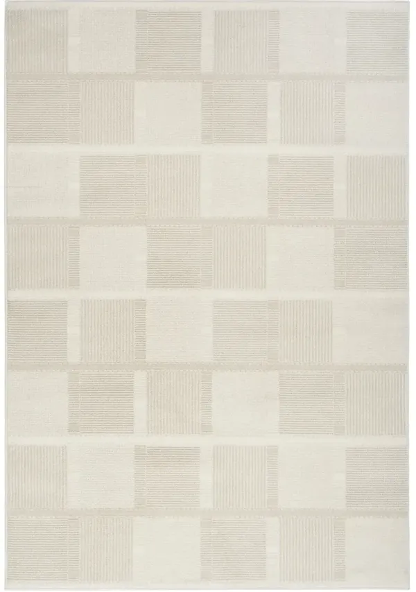 Nordic NRC09 Ivory/Beige 5' x 7' Rug