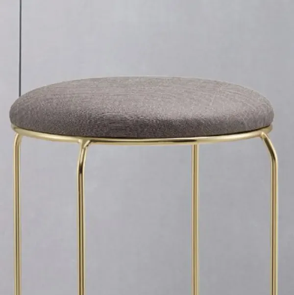 Kings Brand Furniture Carmilla Upholstered Counter Height Stool with Footrest - Bar Stools Set of 4 for Kitchen 27.25"