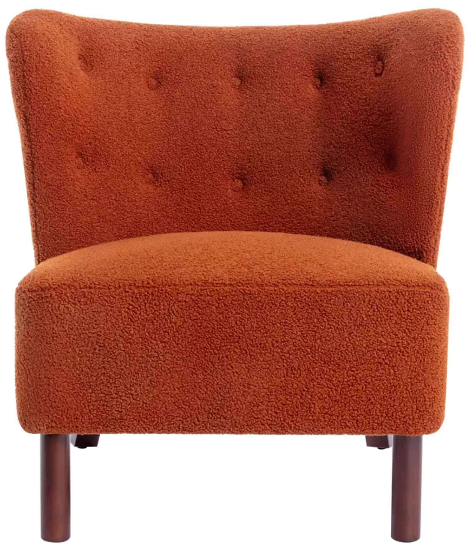 Merax Upholstered Accent Chair Lambskin Sherpa Single Sofa Chair