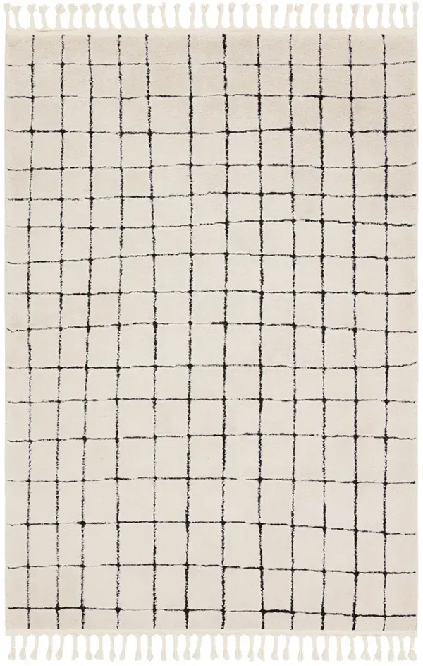 Jaida Align White 8'10" x 12' Rug