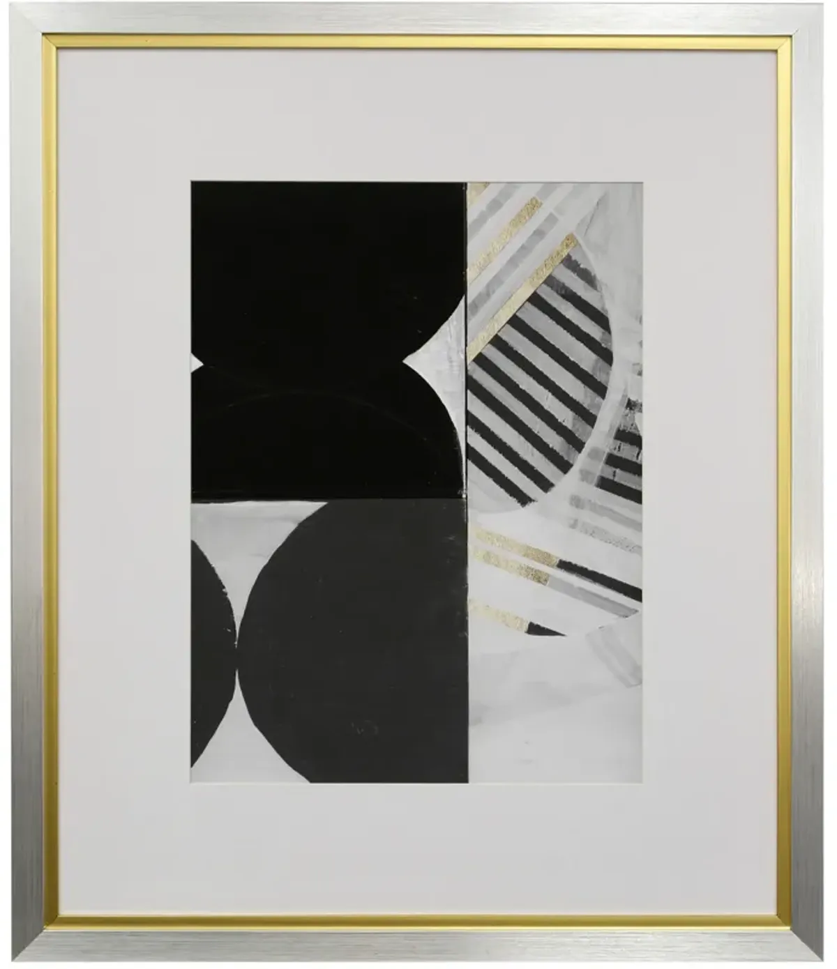 Stripes & Circles II Framed Print