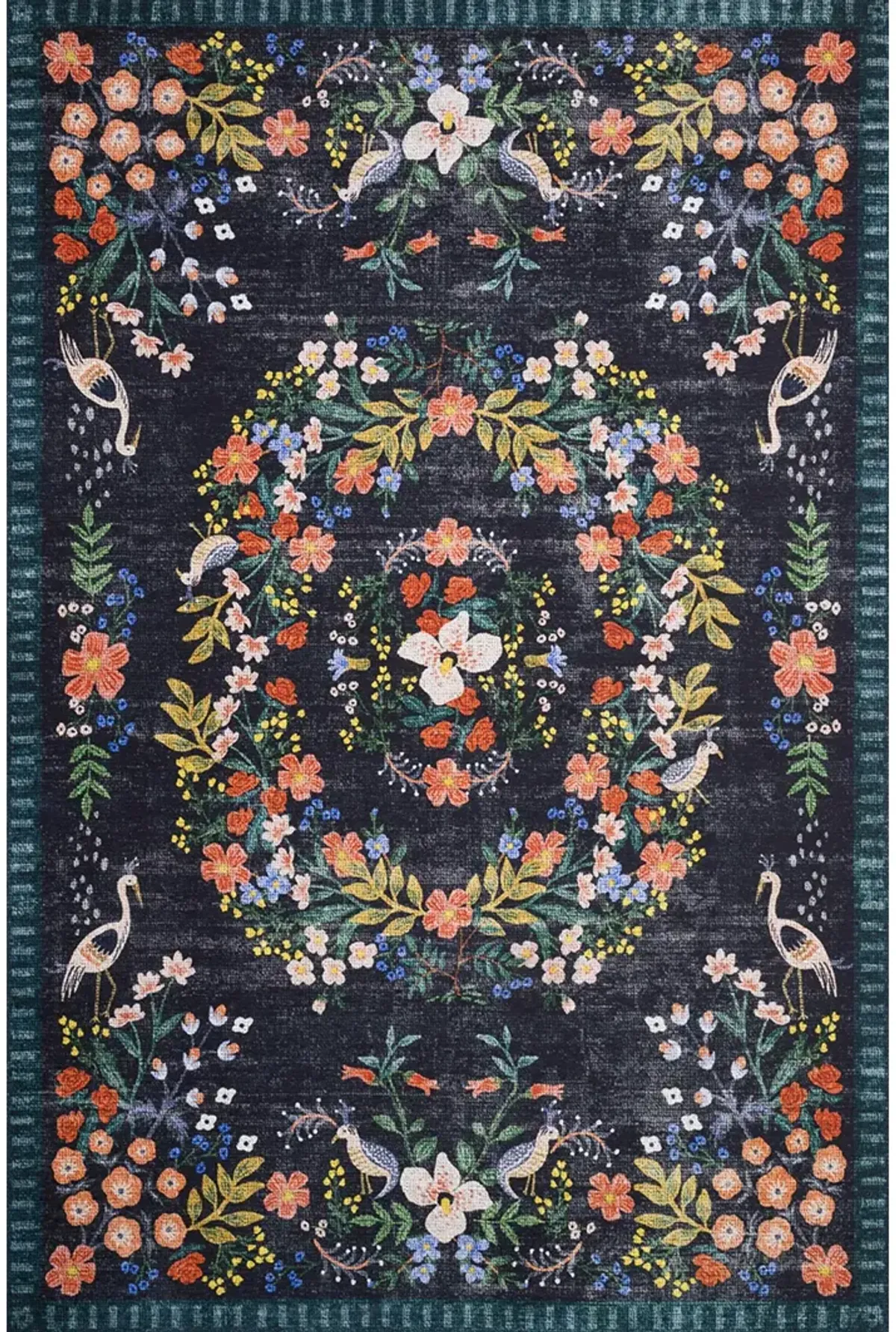 Palais PAL03 Black/Multi 5' x 7'6" Rug