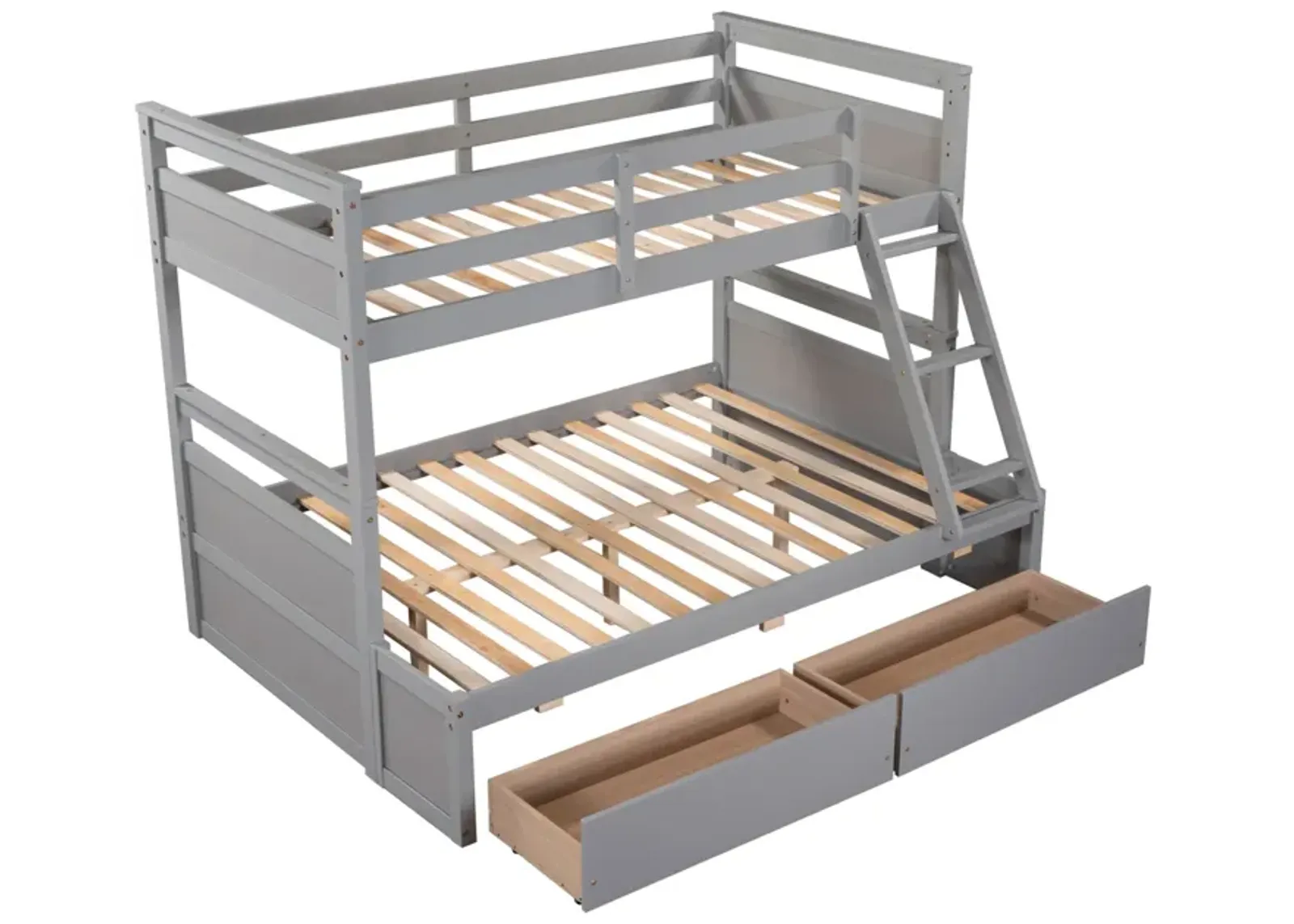 Twin Over Full Bunk Bed With Storage