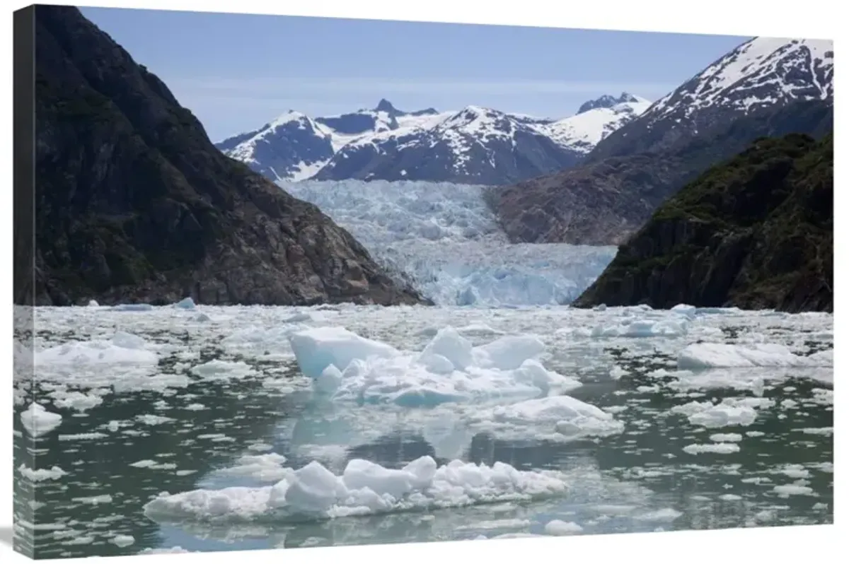 South Sawyer Glacier and bay full of bergy bits, Tracy Arm-Fords Terror Wilderness, Tongass National Forest, Alaska-Canvas Art-36x24