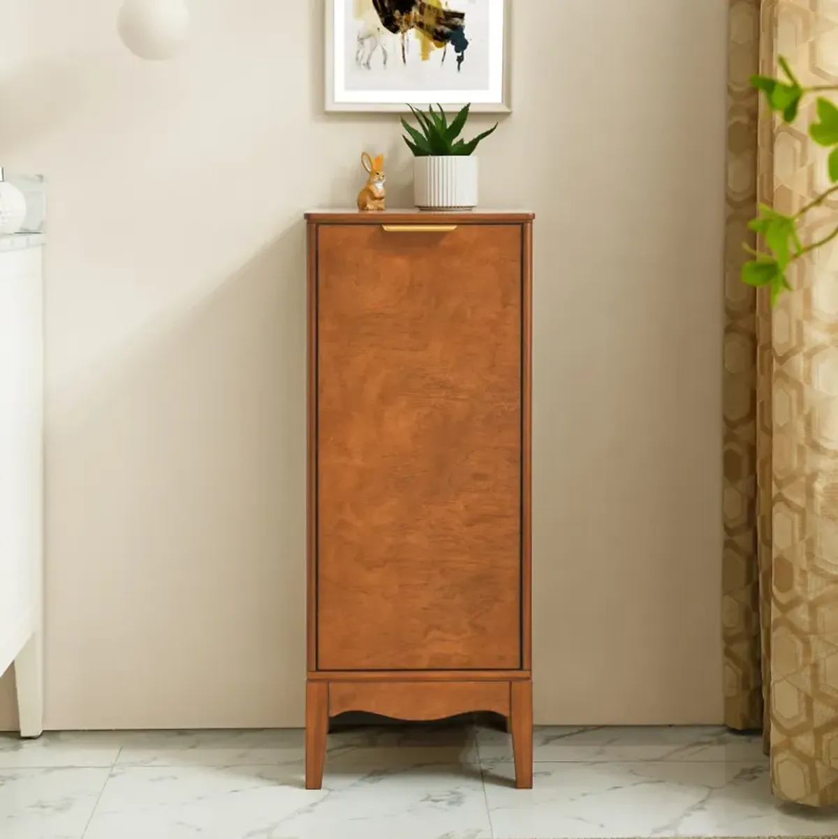 Bathroom Floor & Linen Cabinet, Adjustable Shelves