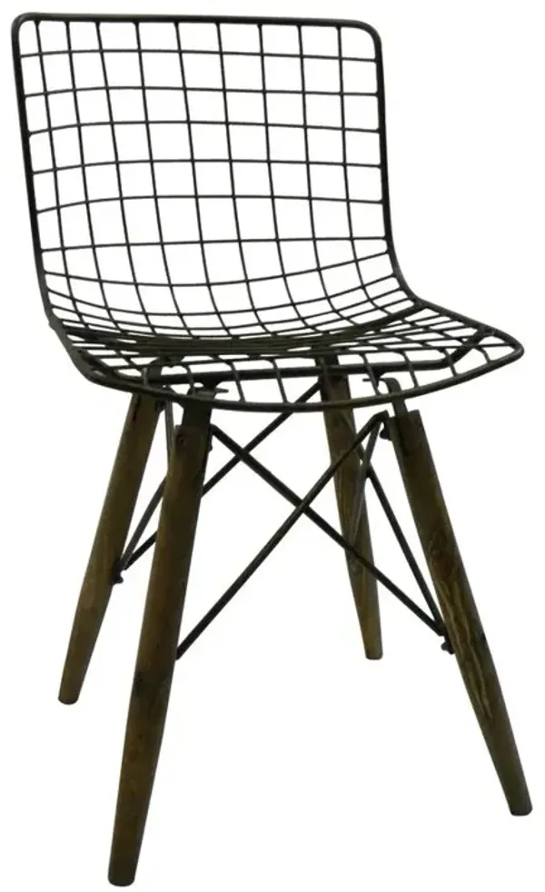 Industrial Metal Side Chair, Set Of 2