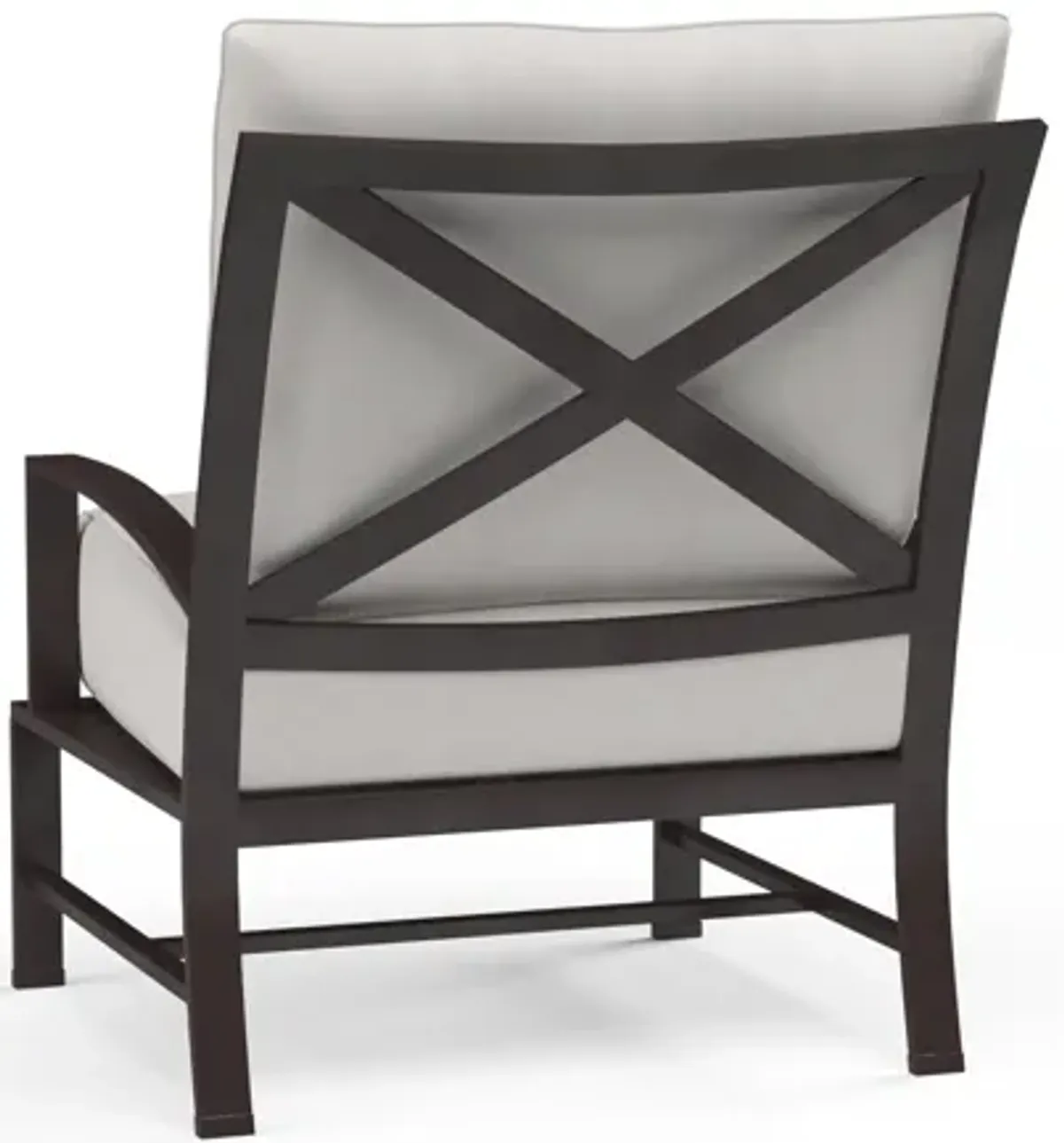 La Jolla Club Chair in Canvas Flax w/ Self Welt