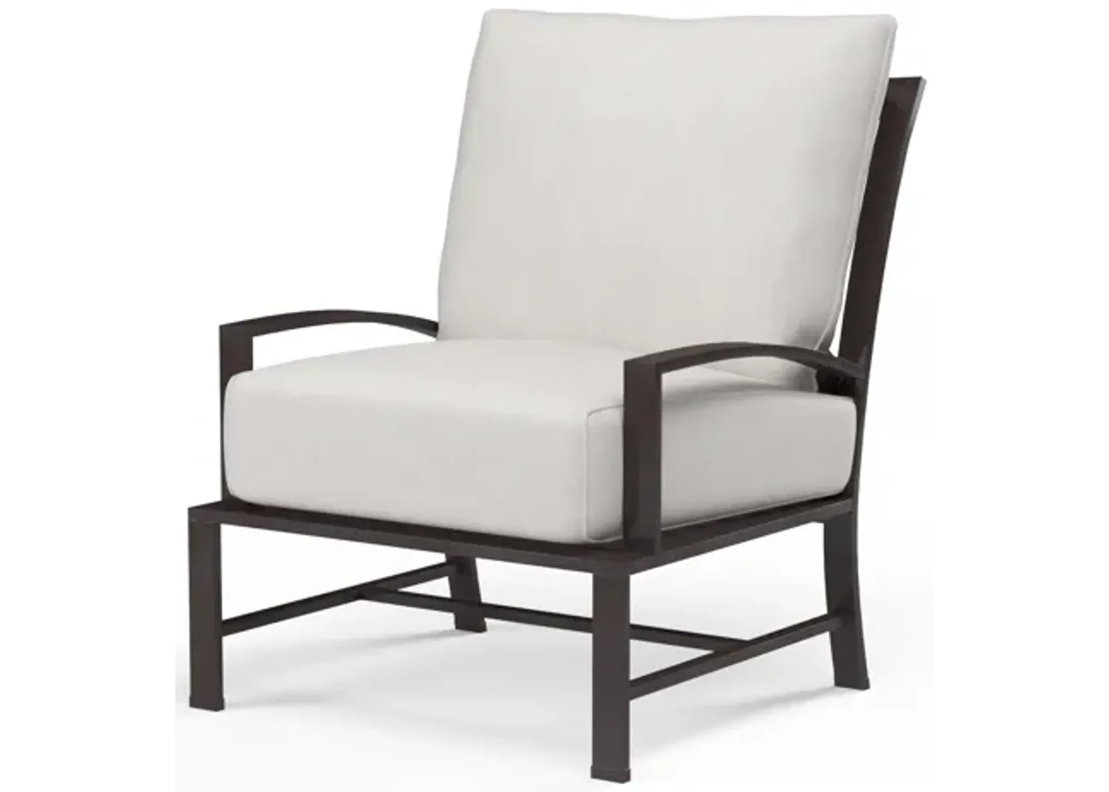 La Jolla Club Chair in Canvas Flax w/ Self Welt