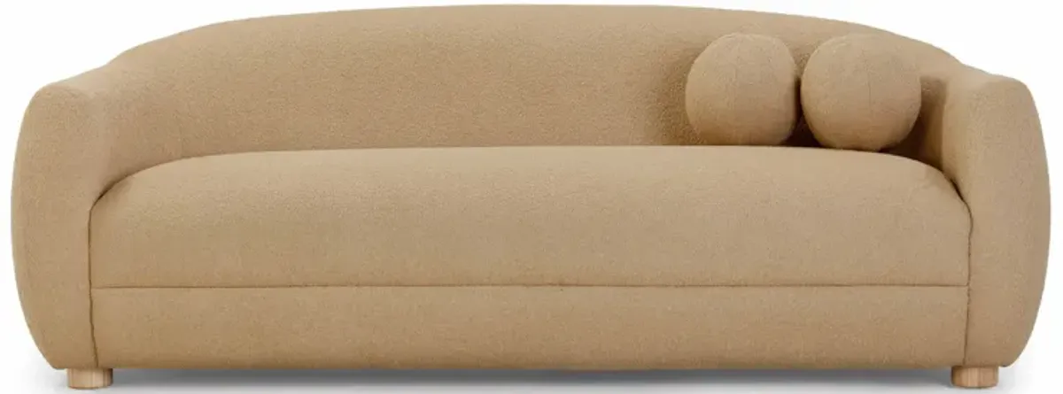 Judy Light Brown Boucle Sofa