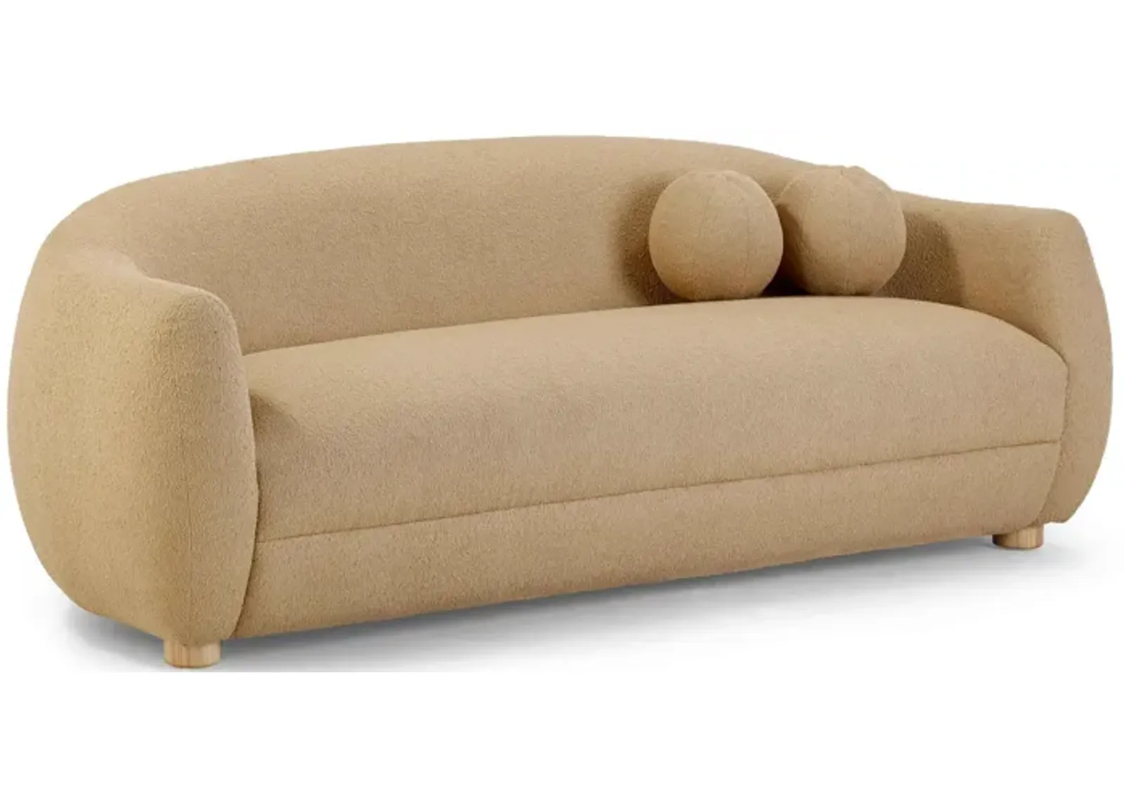 Judy Light Brown Boucle Sofa