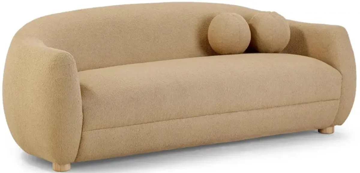 Judy Light Brown Boucle Sofa