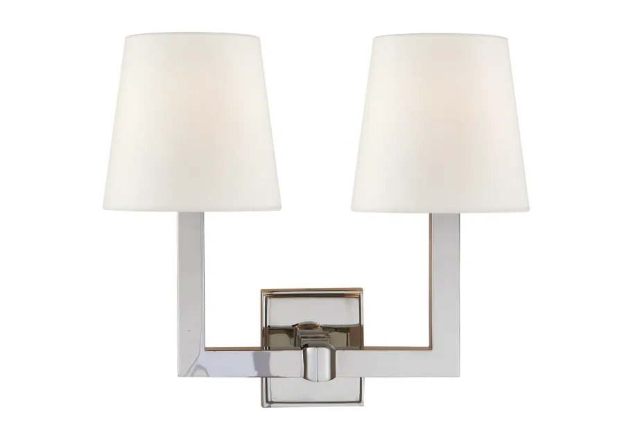 Square Tube Double Sconce