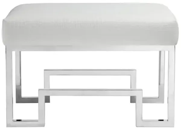 Pangea Home Z-Laurence Stool White Gator