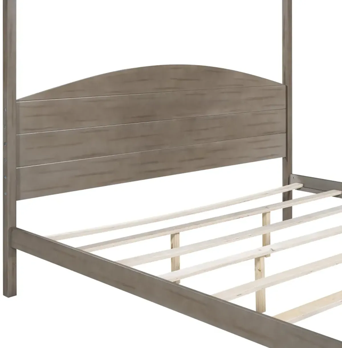 Merax Canopy Platform Bed with Headboard